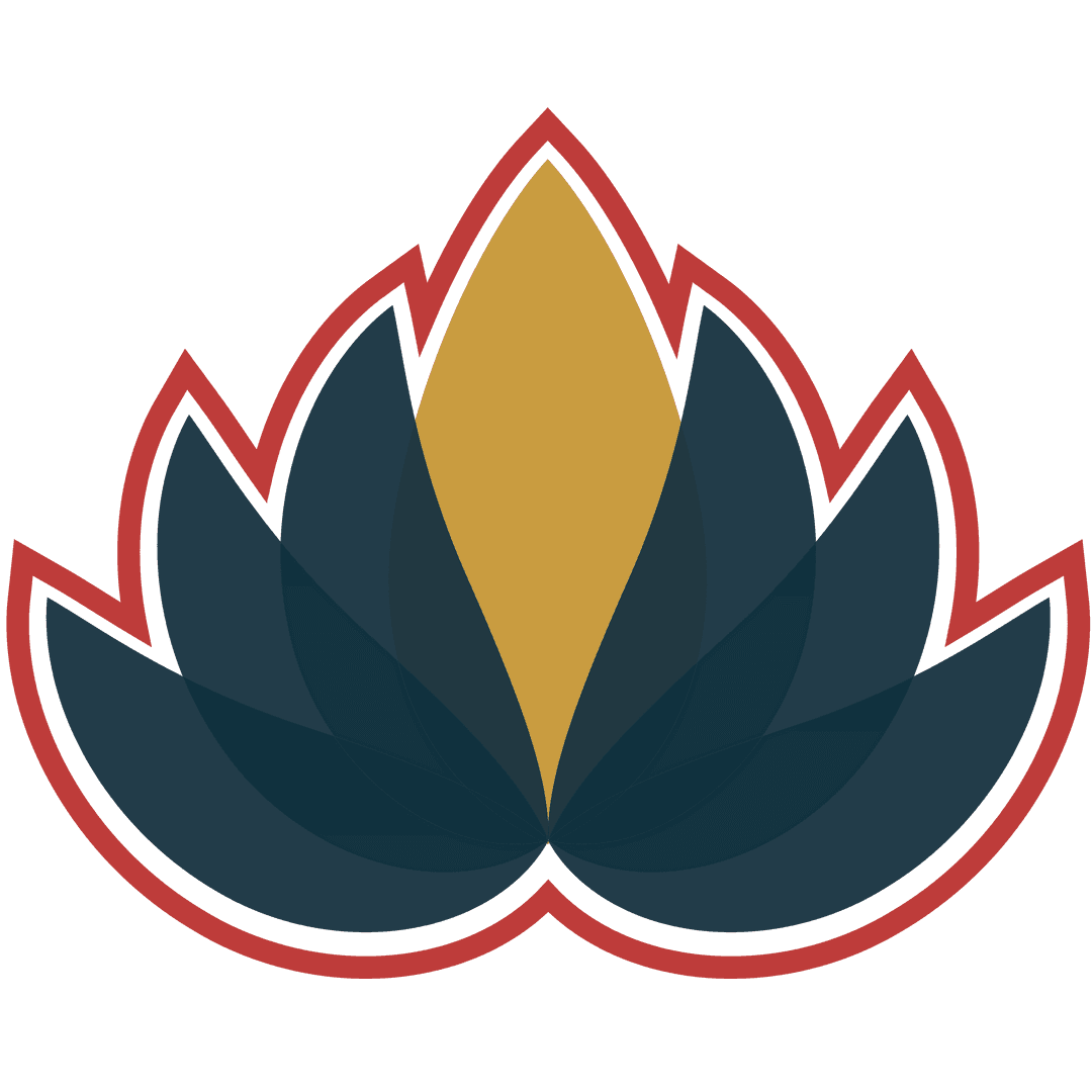 Colorful Floral Shapes with Transparent Background