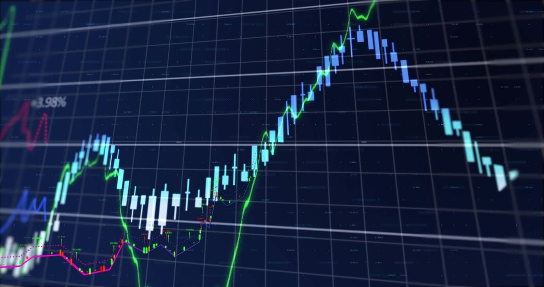 Dynamic Stock Market Graph Showing Investment Trends