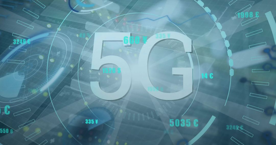 Futuristic 5G Network and Technology Concept
