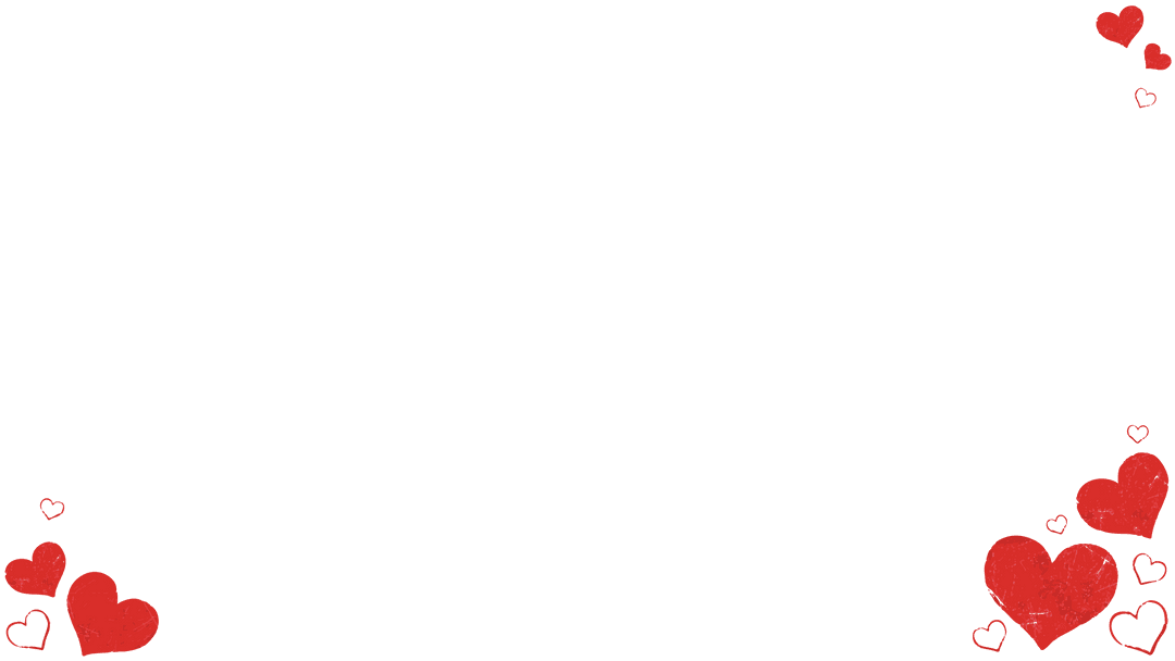 Romantic Transparent Canvas Red Heart Accents Minimalist Design