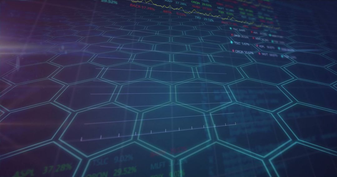 Digital Finance and Data Network with Hexagonal Grid