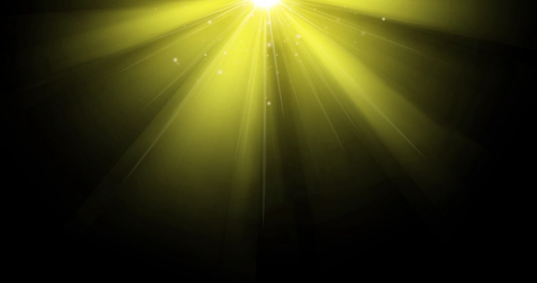 Abstract Golden Light Trails on Dark Background