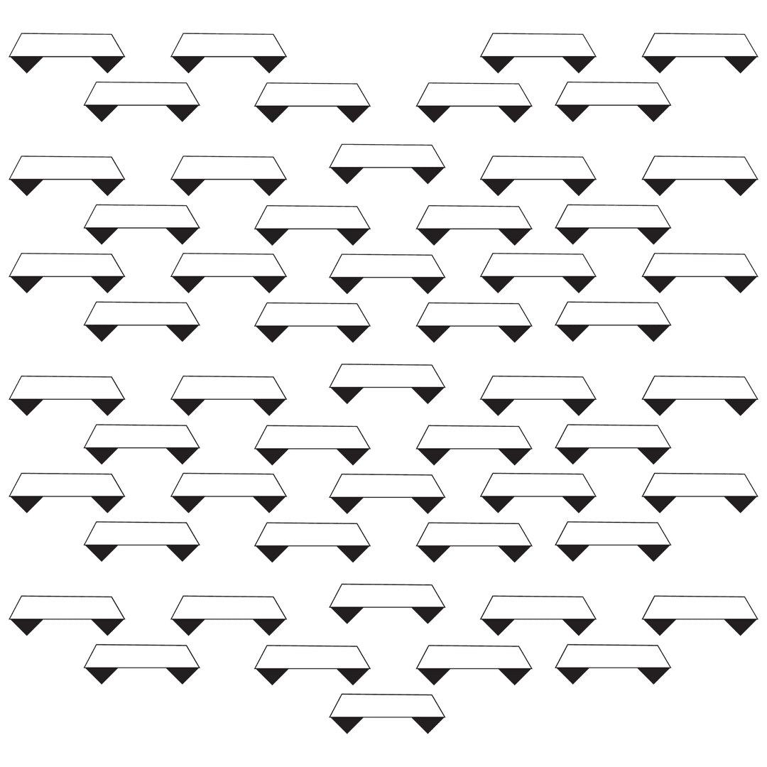 Repetitive Black and White Pattern on Transparent Background