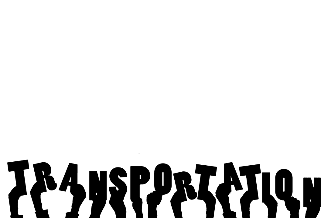 Transparent Hands Gesturing Concept of Transportation and Communication