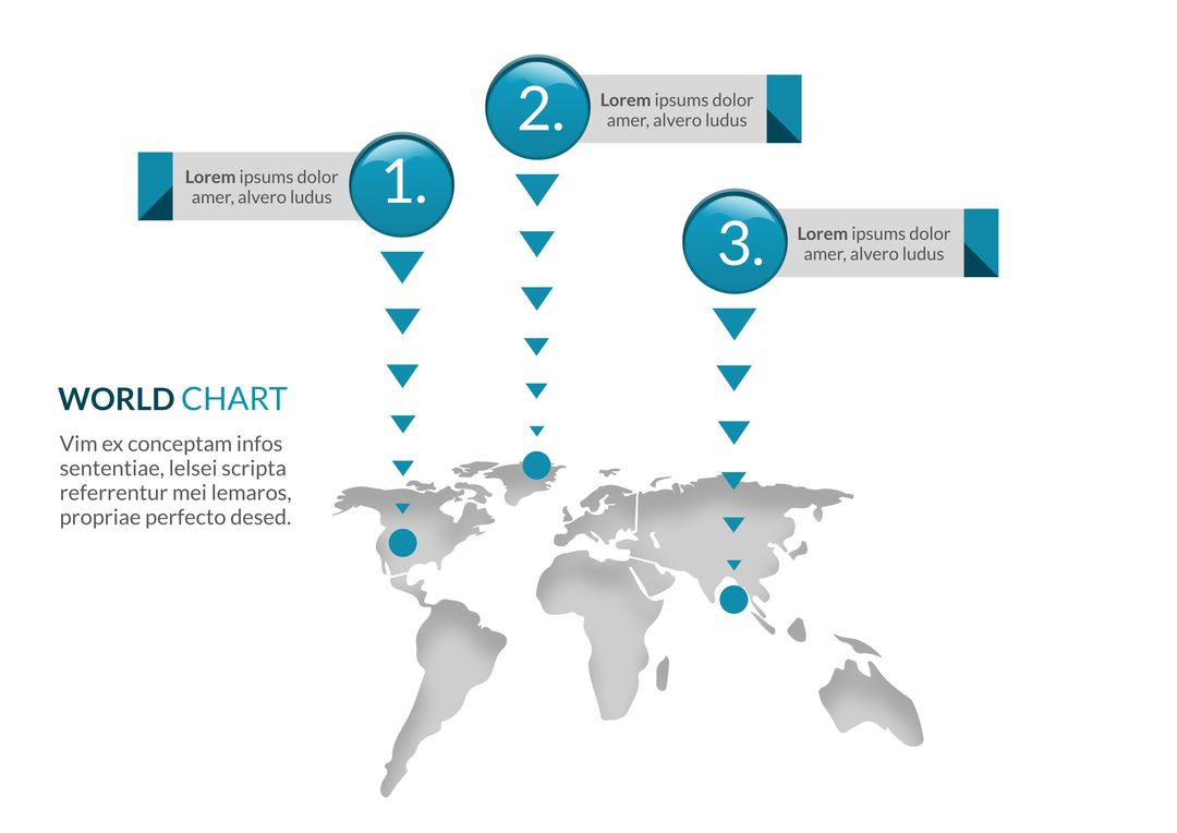 Global Data Distribution Representation on World Map - Download Free Stock Images Pikwizard.com