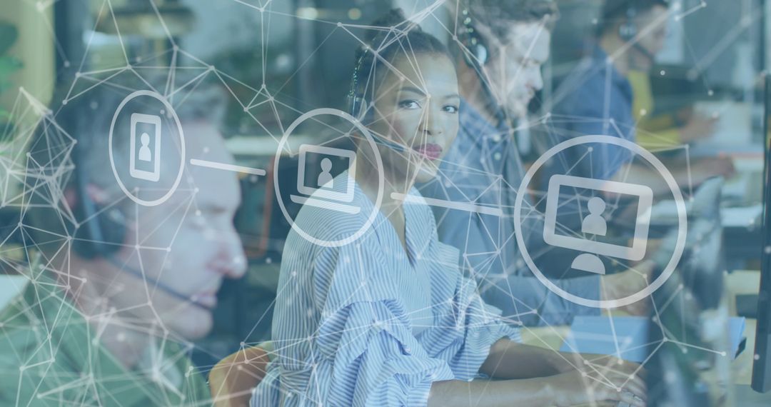 Diverse Business Team Processing Financial Data in Modern Office