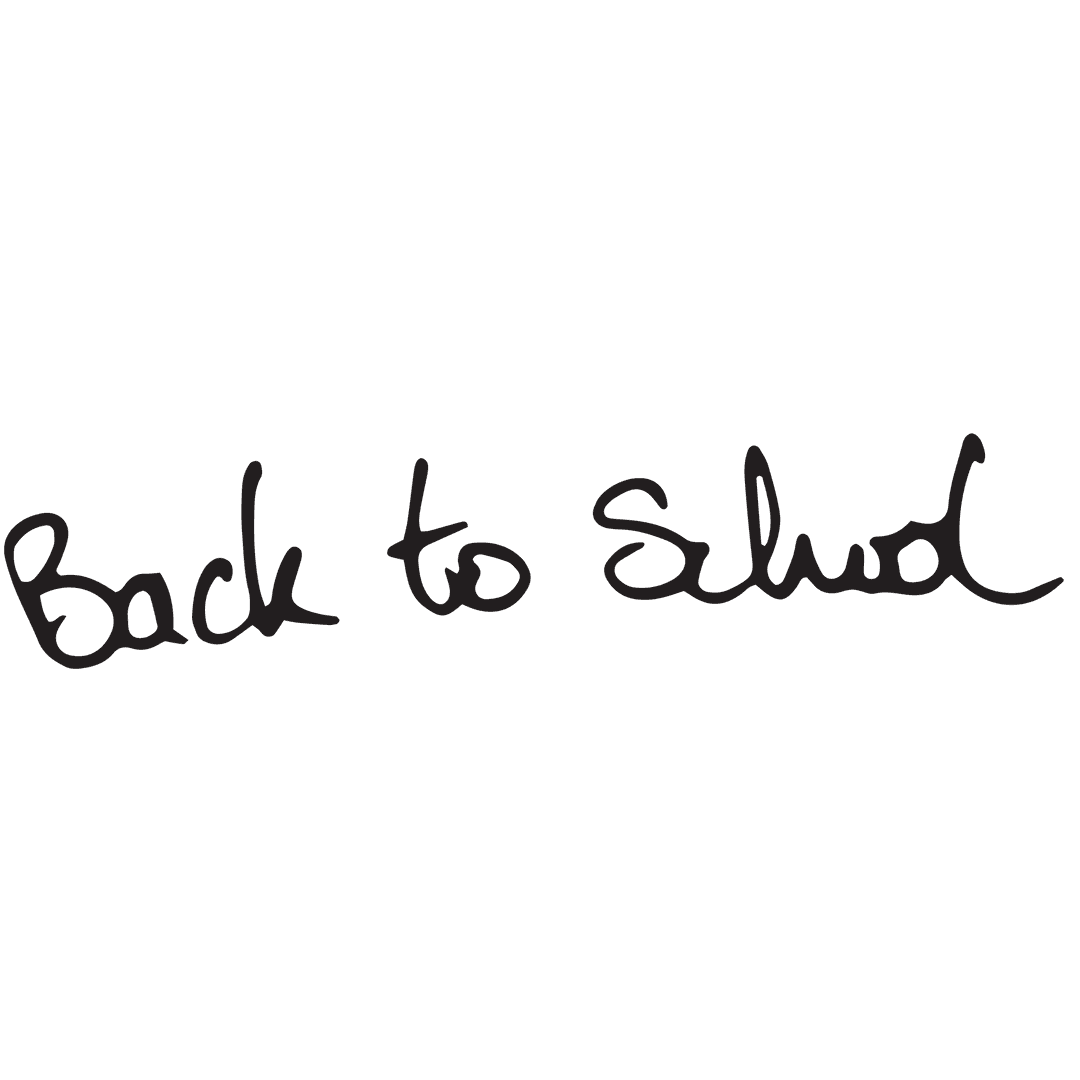 Back to School Handwritten Text on Transparent Background