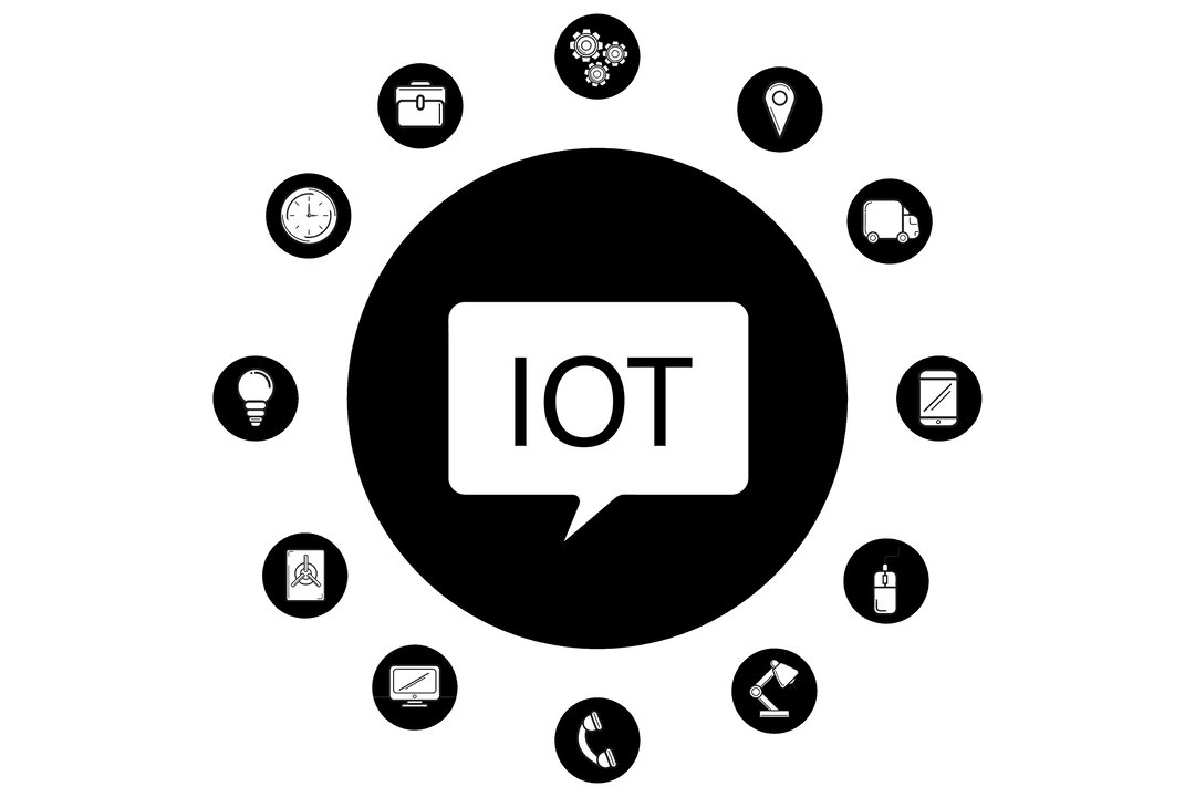 Transparent IoT Symbols with Network Concept for Digital Communication