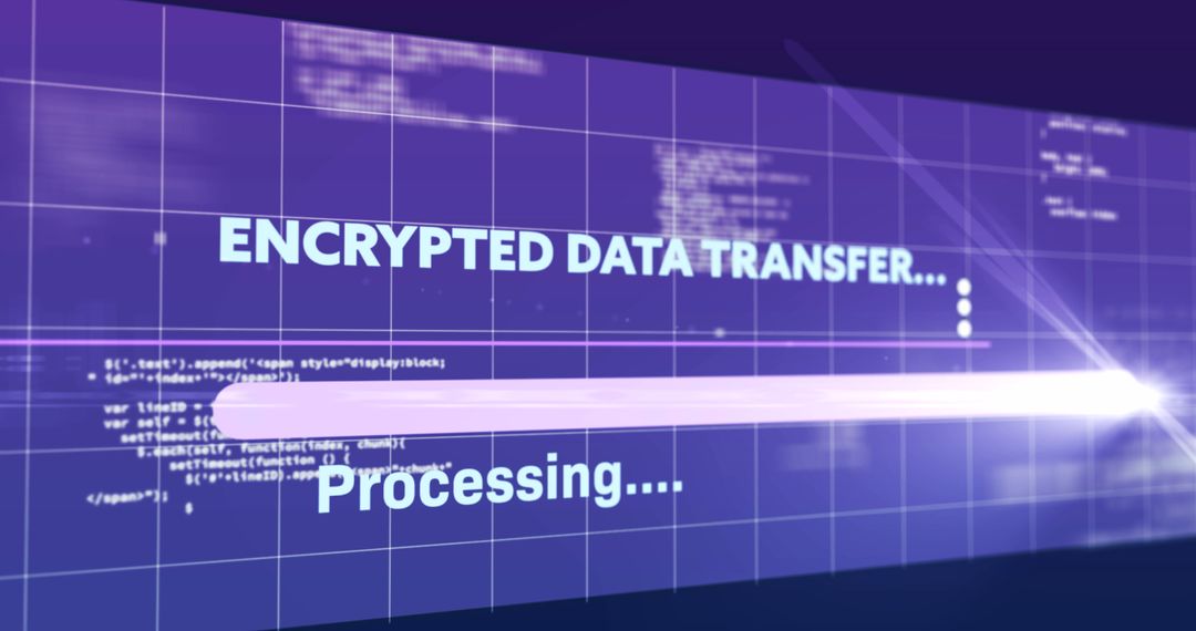 Futuristic Encrypted Data Transfer Interface on Digital Screen - Free Images, Stock Photos and Pictures on Pikwizard.com