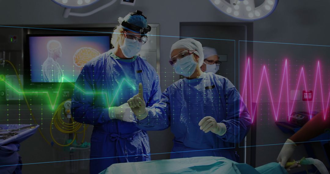 Advanced Medical Technology with Diverse Surgical Team