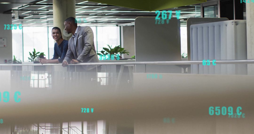 Diverse Business Professionals Analyzing Global Financial Data