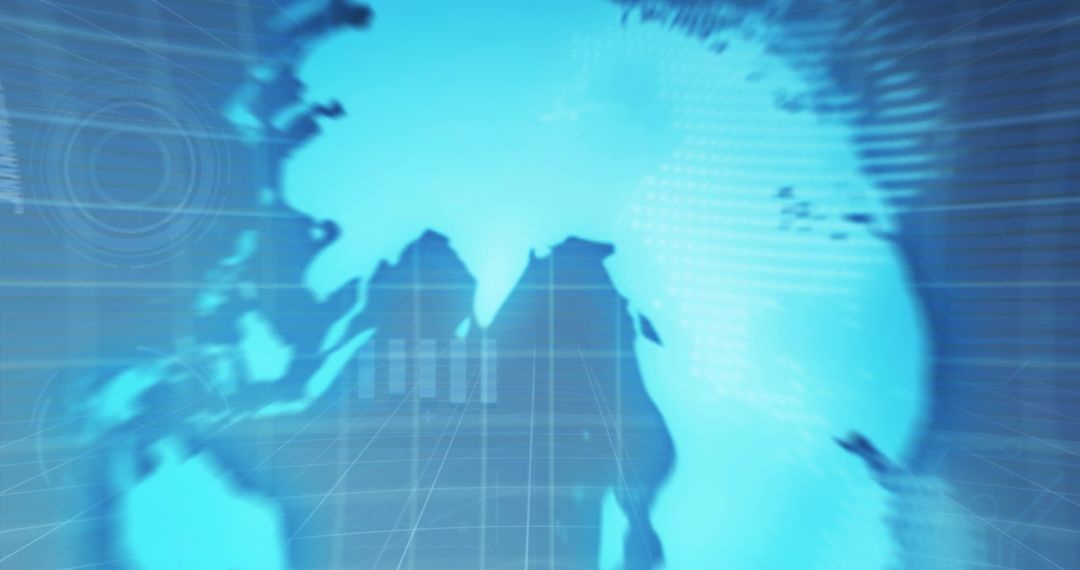 Abstract Digital Landscape: 6G Technology Data Concept