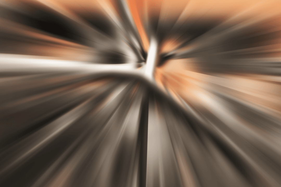 Abstract Orange and Brown Blur on Transparent Background