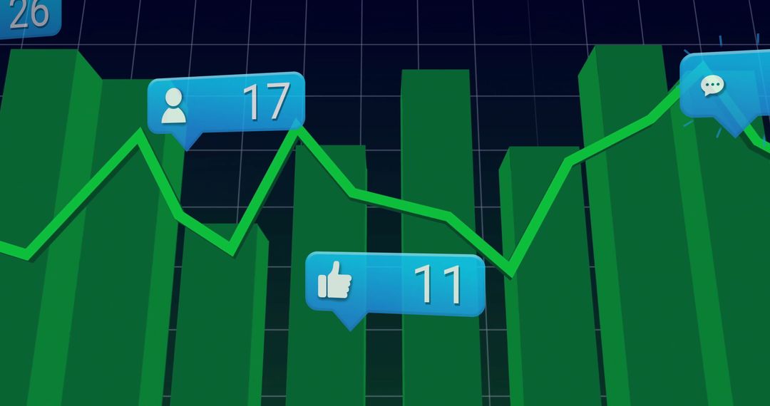 Digital Engagement Analytics with Dynamic Bar and Line Graph