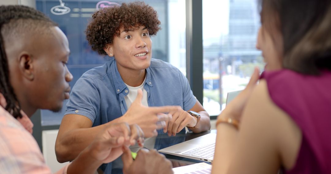 Diverse Team Brainstorming Project Ideas In Modern Office