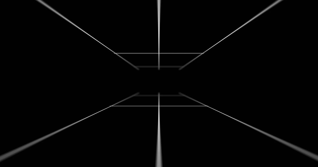 Abstract White Lines on Black Background