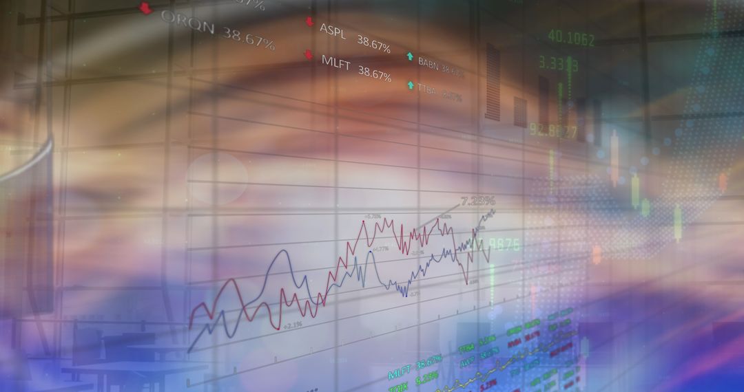 Global Financial Data and Business Concept Digital Interface