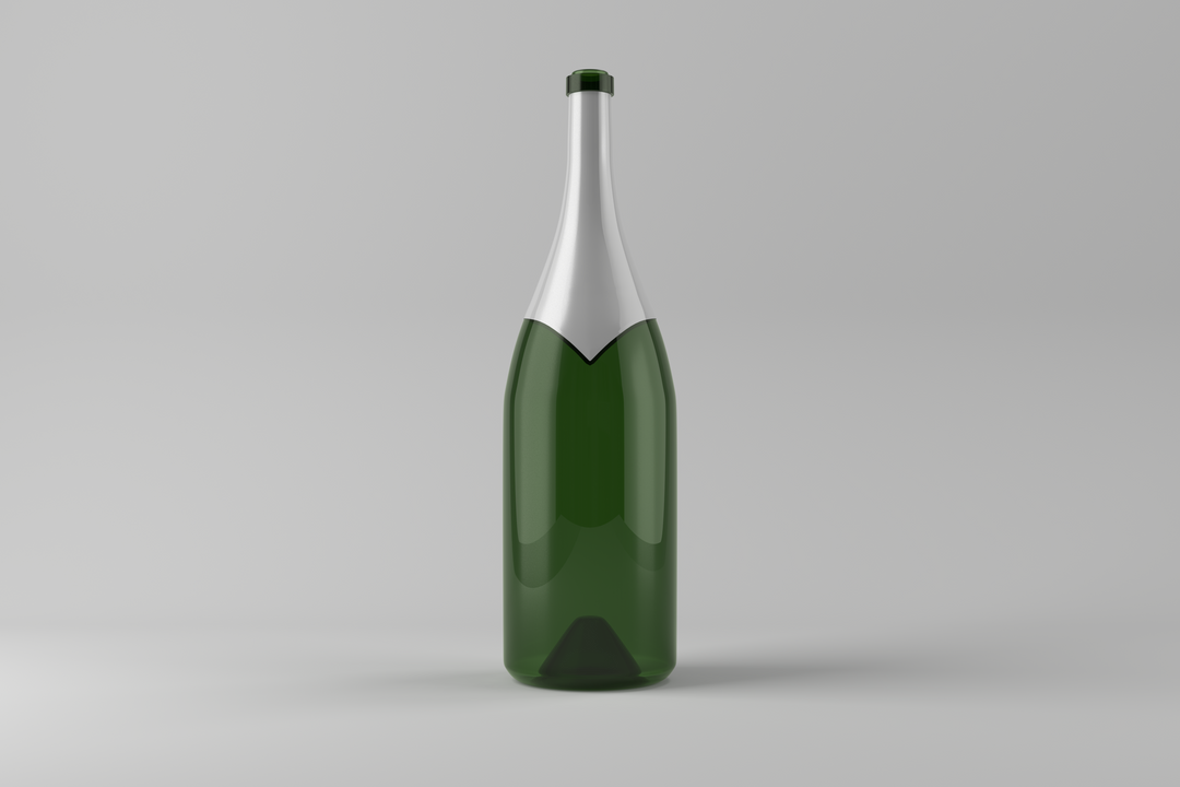 Transparent Champagne Bottle Illustration on Clear Background - Download Free Stock Images Pikwizard.com