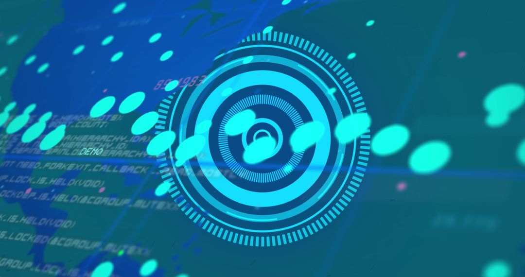 Futuristic Global Network Interface Technology Concept