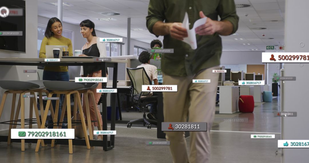 Financial Data Processing with Diverse Professional Team in Modern Office