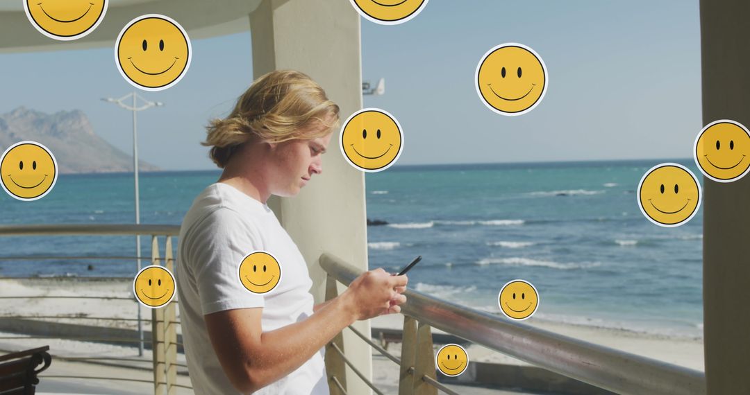 Relaxing Seaside Technology and Social Media Connections