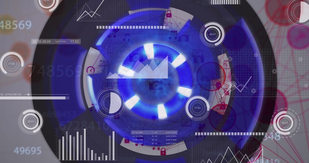 Futuristic Financial Analysis and Global Networking Concept