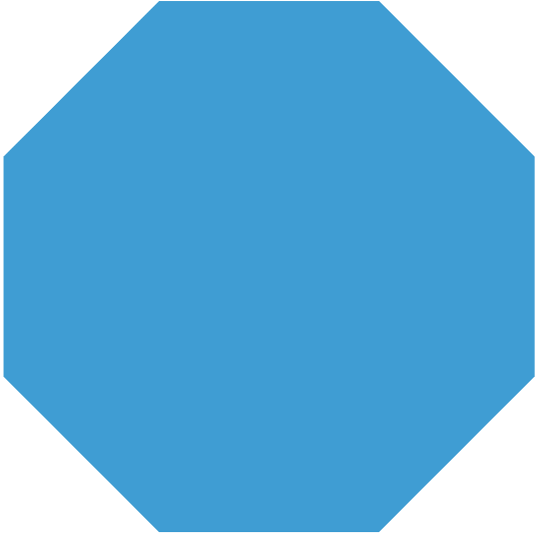 Blue Polygonal Shape with Transparent Background Design Element