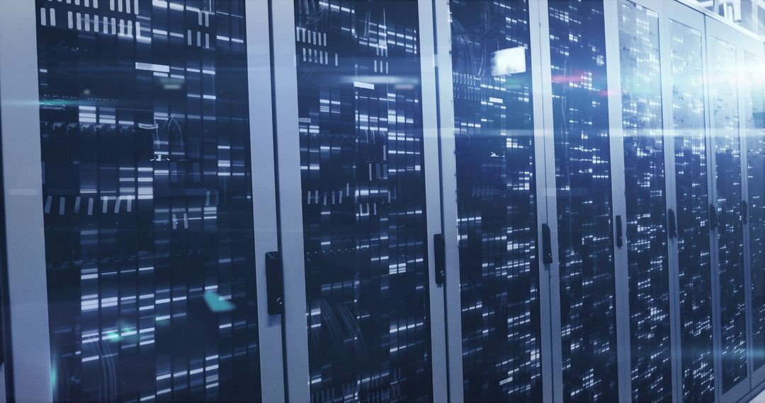 Advanced Data Center Representing Digital Information Flow