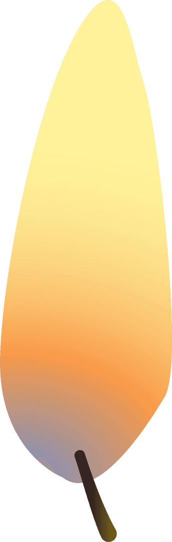 Stylized Flame Graphic on Transparent Background with Matchstick