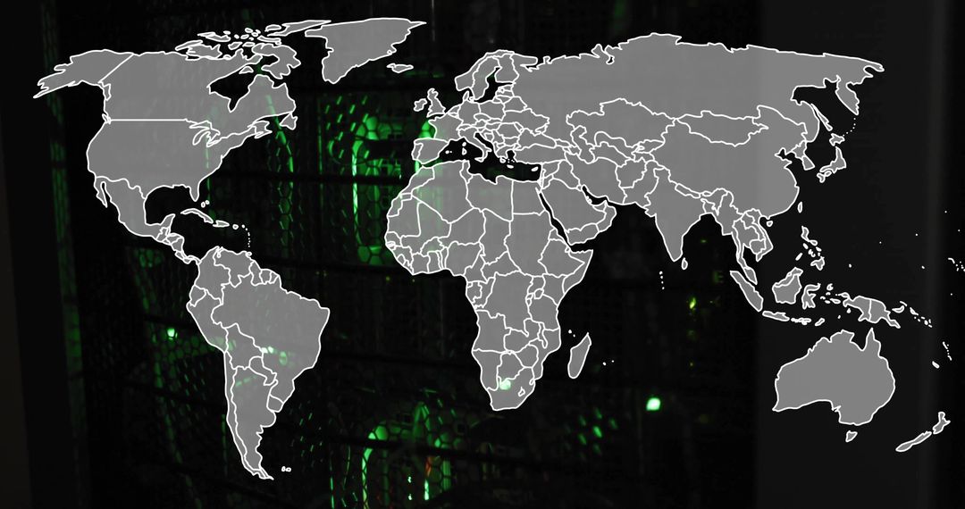 World Map Over Two Sensors in Data Center Environment