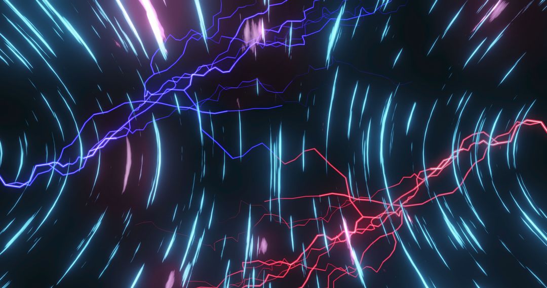 Dynamic Energy Waves and Light Streaks Display