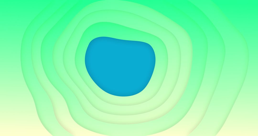Abstract Green Blue Gradient Pattern and Waves