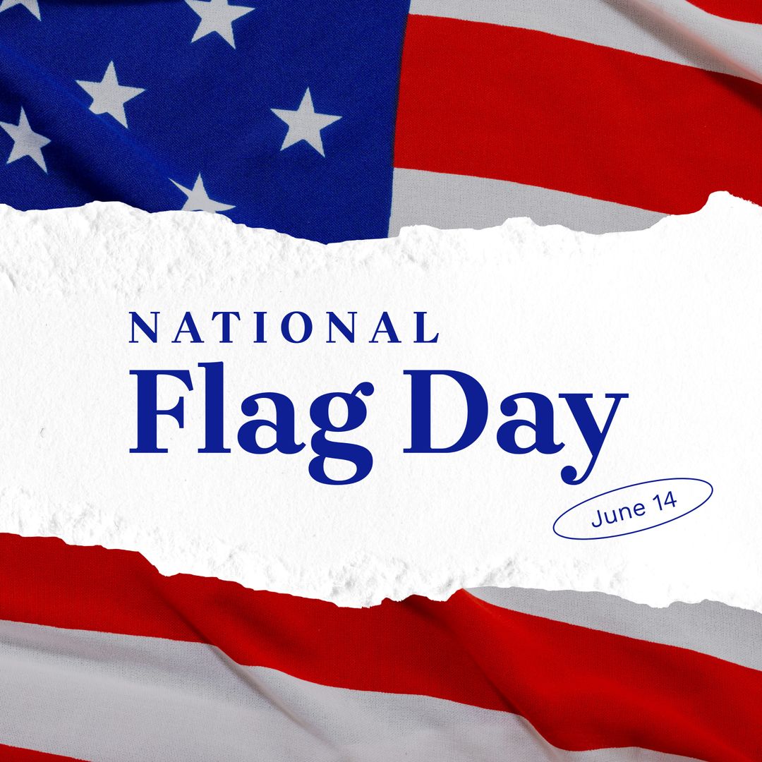 National Flag Day Celebrated Over Patriotic Background - Download Free Stock Templates Pikwizard.com