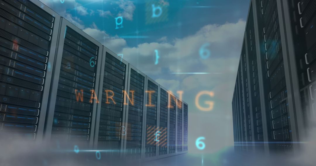 Cyberattack Alert Over Virtual Server Center with Data Elements