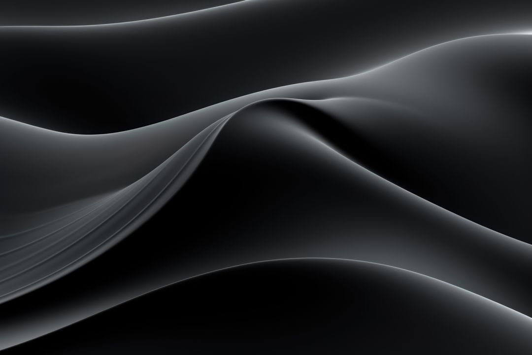 Abstract Black Curved Waves Background - Free Images, Stock Photos and Pictures on Pikwizard.com