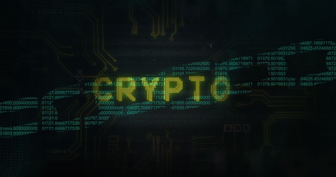Digital Security: Cryptocurrency Concept with Microprocessor and Code - Free Images, Stock Photos and Pictures on Pikwizard.com