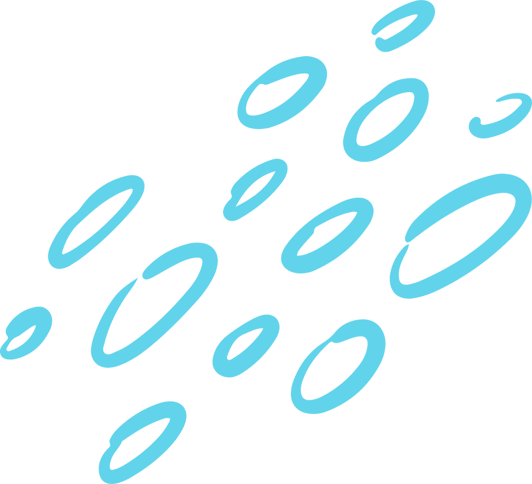 Colorful Elliptical Shapes on Transparent Background