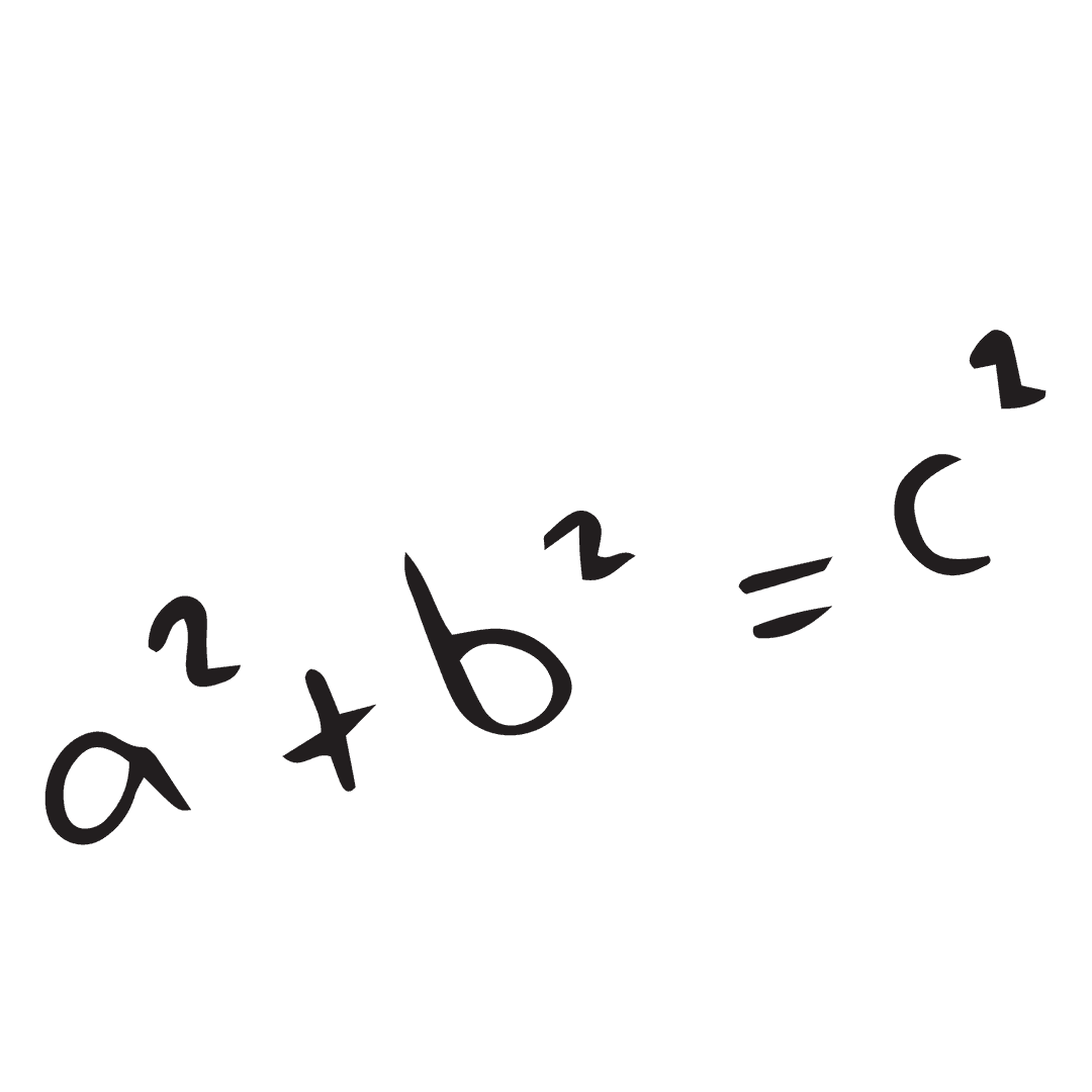 Mathematical Formula Drawing on Transparent Background