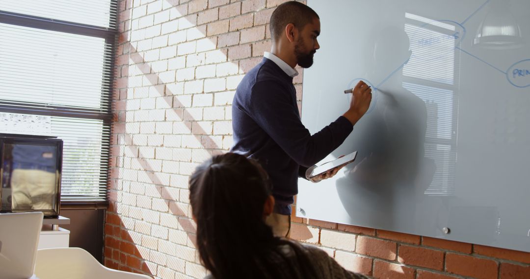 Teacher Explains Concept to Students Using Whiteboard in Classroom - Free Images, Stock Photos and Pictures on Pikwizard.com