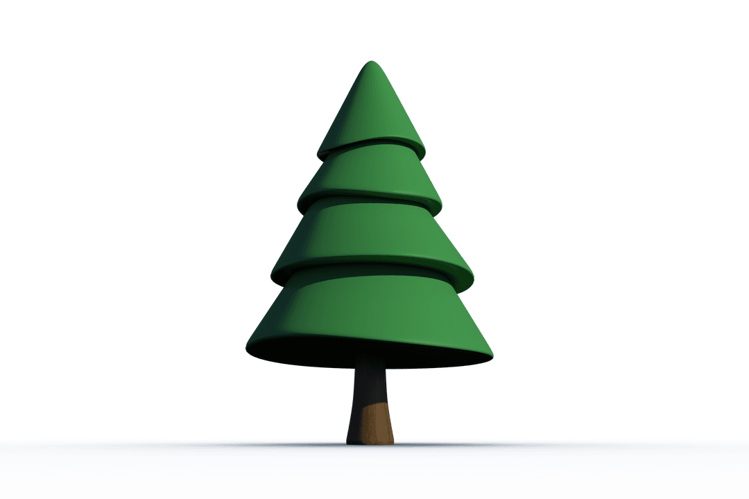 Isolated Christmas Tree on Transparent Background for Festive Design