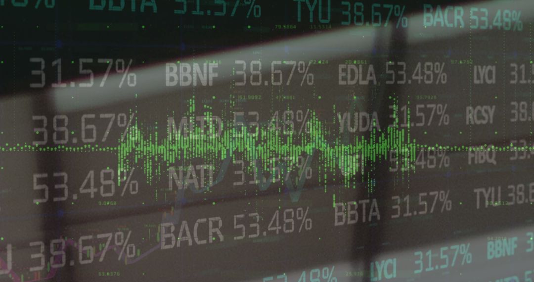 Digital Stock Market Data Over Blockchain Concept