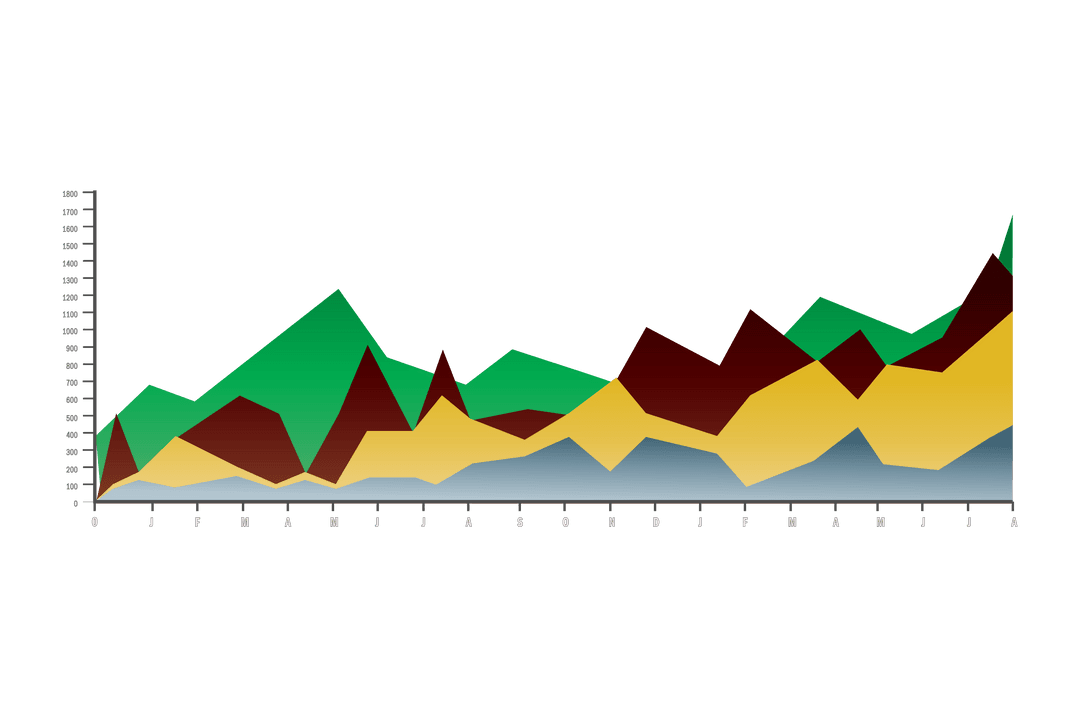 Colorful Transparent Statistics Chart Illustration