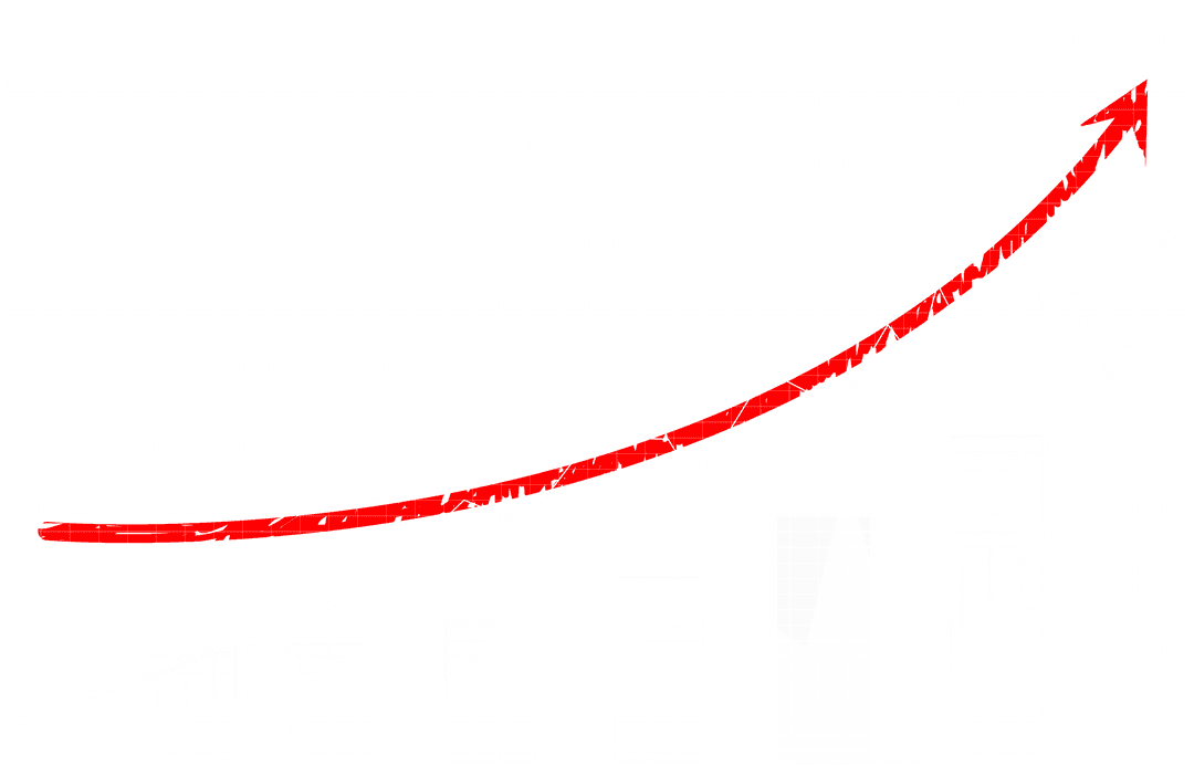 Ascending Red Arrow on Transparent Grid Background Illustrating Growth