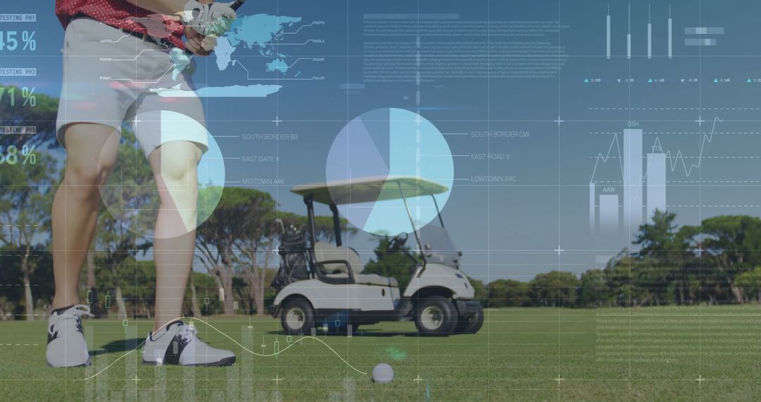 Modern Golfer Using Analytics Graphics