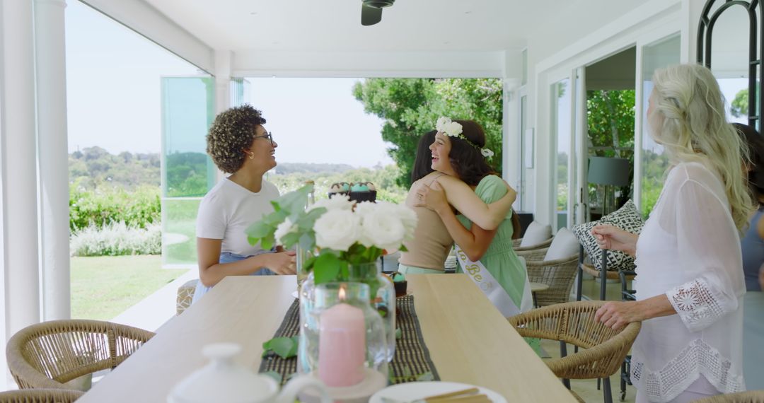 Women Celebrating Friendship at Outdoor Gathering