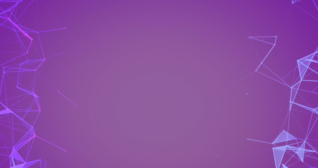 Abstract Plexus Network on Purple Background