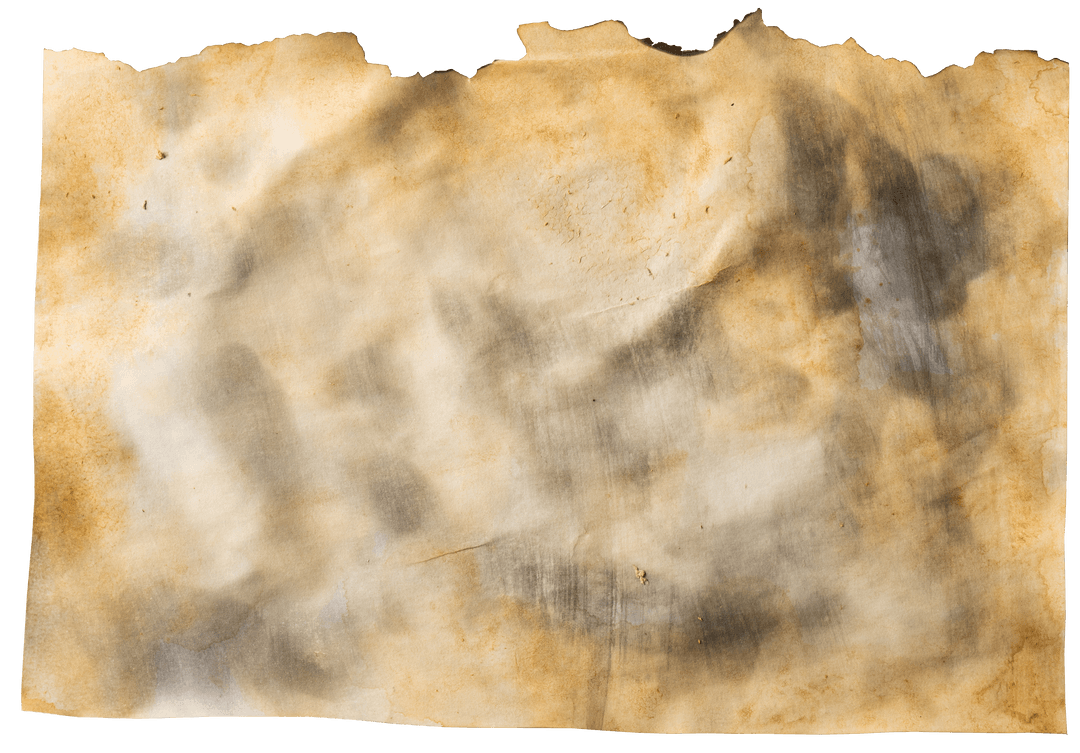 Close-Up Seamless Transparent Background Burning Paper Texture
