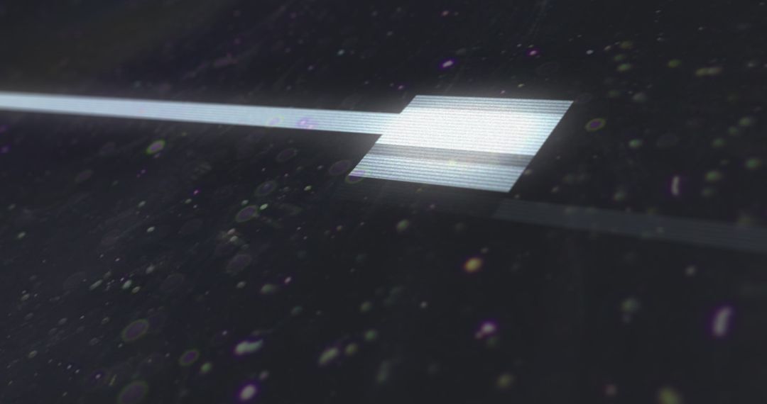 Futuristic Digital Interface with Glowing Squares and Lines