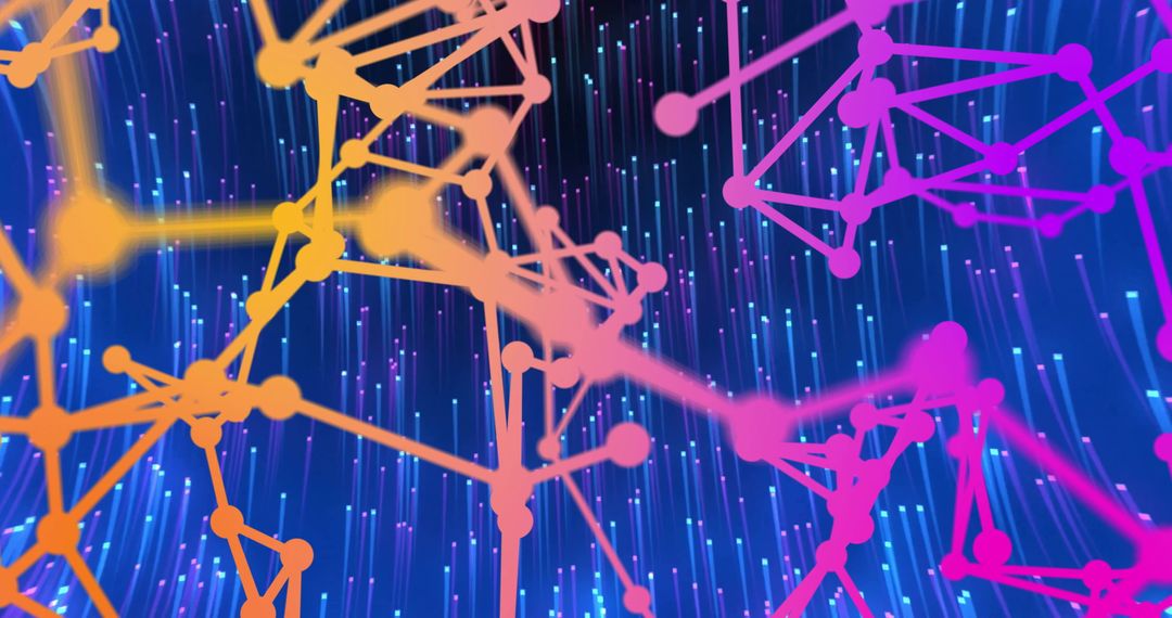 Colorful Geometric Shapes on Digital Data Streams