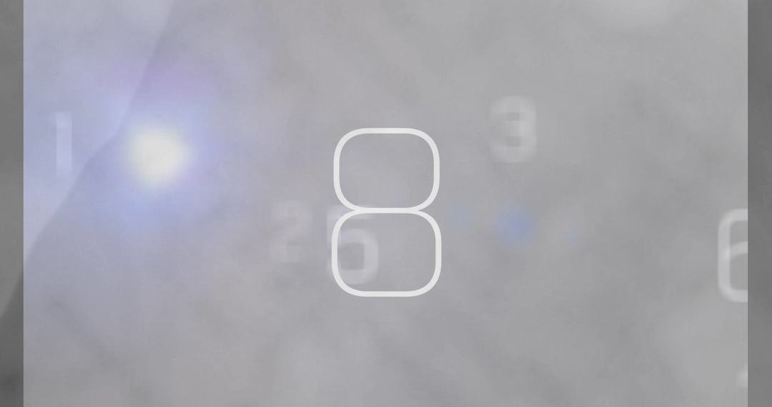 Digital Countdown Timer on Grey Abstract Background